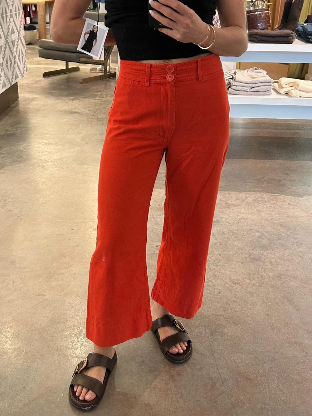 Apiece Apart Merida Pants in Tomato Red sz 2